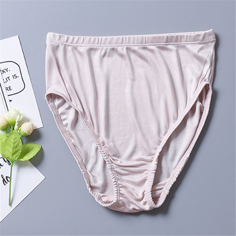 2pcs/lot Women Knitted Briefs Mulberry Silk Underwear Real Silk Lady Panties