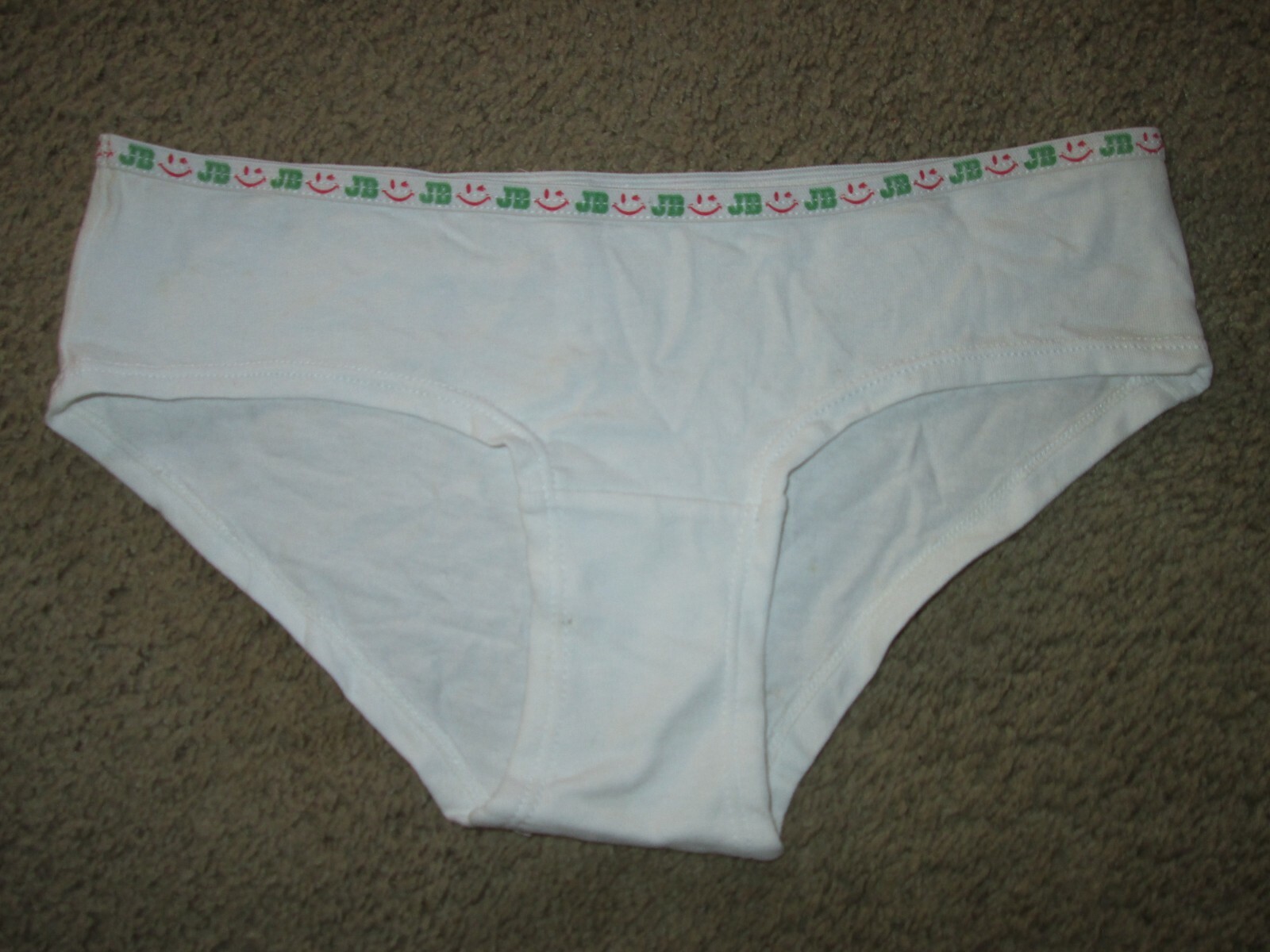 Joe Boxer LADIES’ hipster panty-size S/5-NWOT-1 item-white w/ logo waist