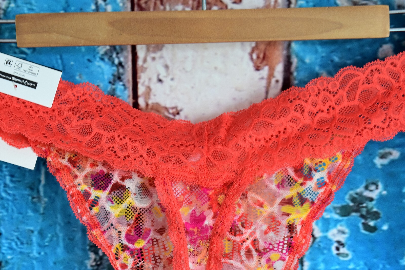 Women’s NOBO No Boundaries Lace Thong Panties Underwear XLARGE Multicolor NEW