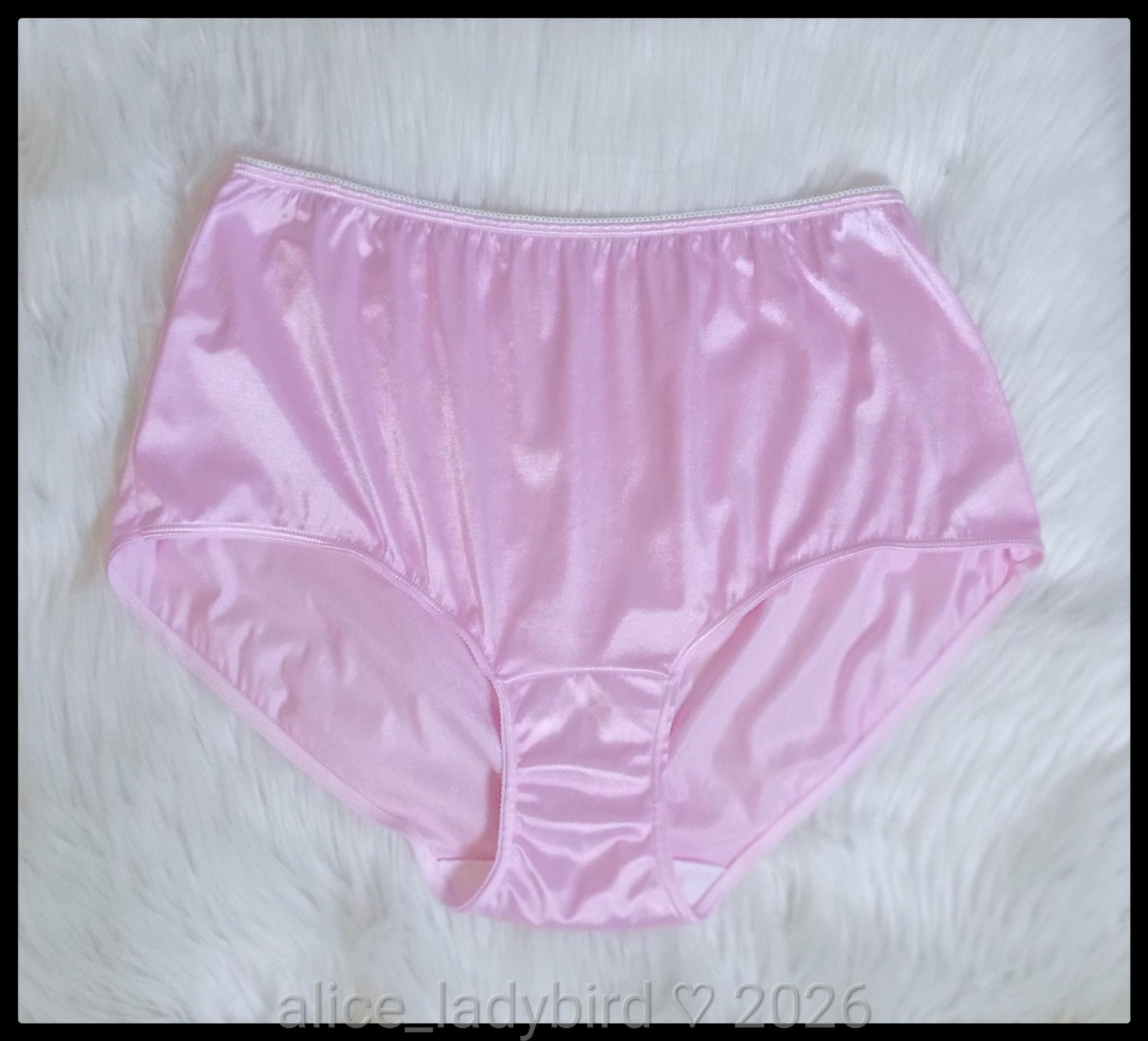 Orchid PINK Vintage LANE Bryant SATIN Brief PANTIES Second Skin PLUS 22/24 xxl