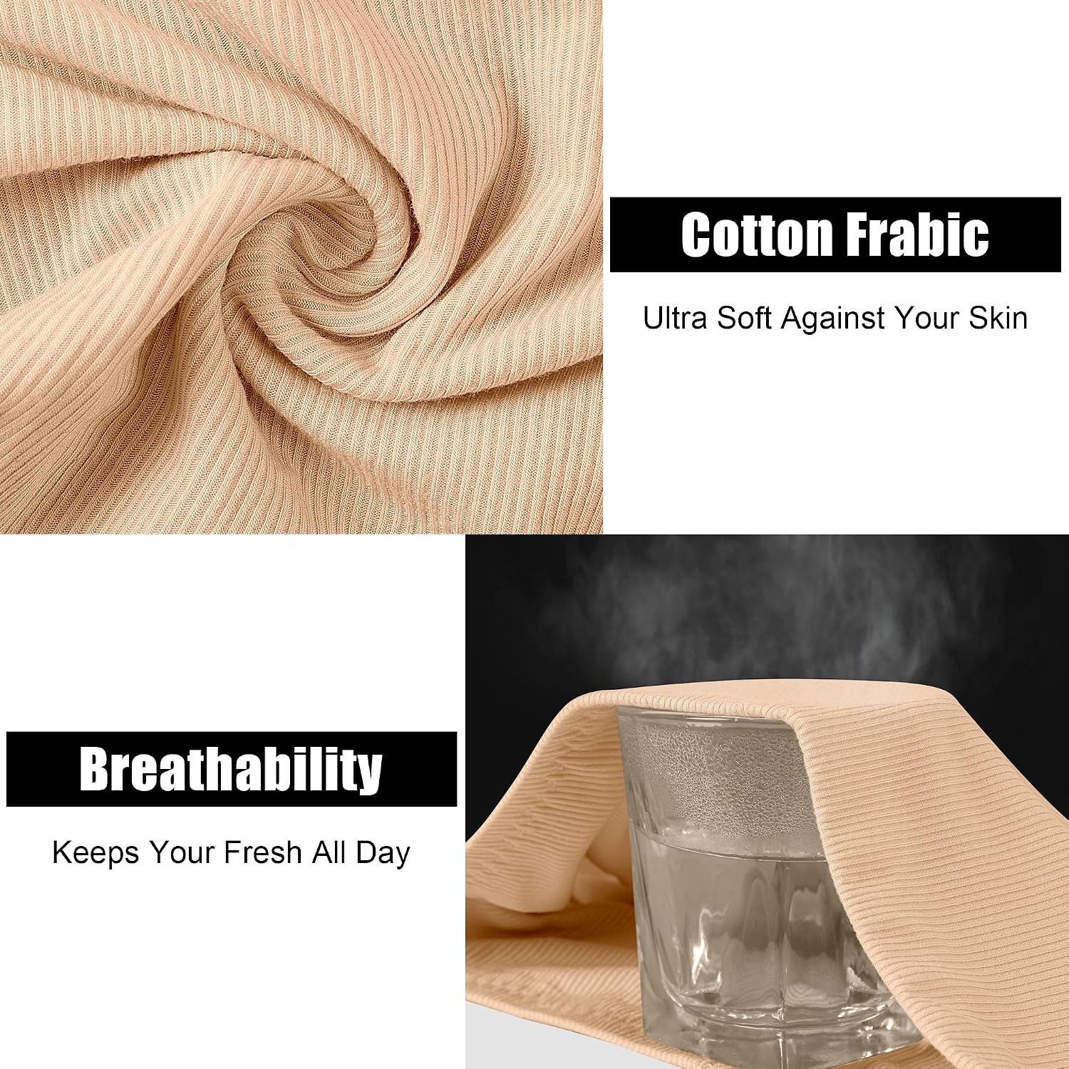 Womens Underwear Full Coverage Panties for Ladies Soft Breathable Cotton Briefs