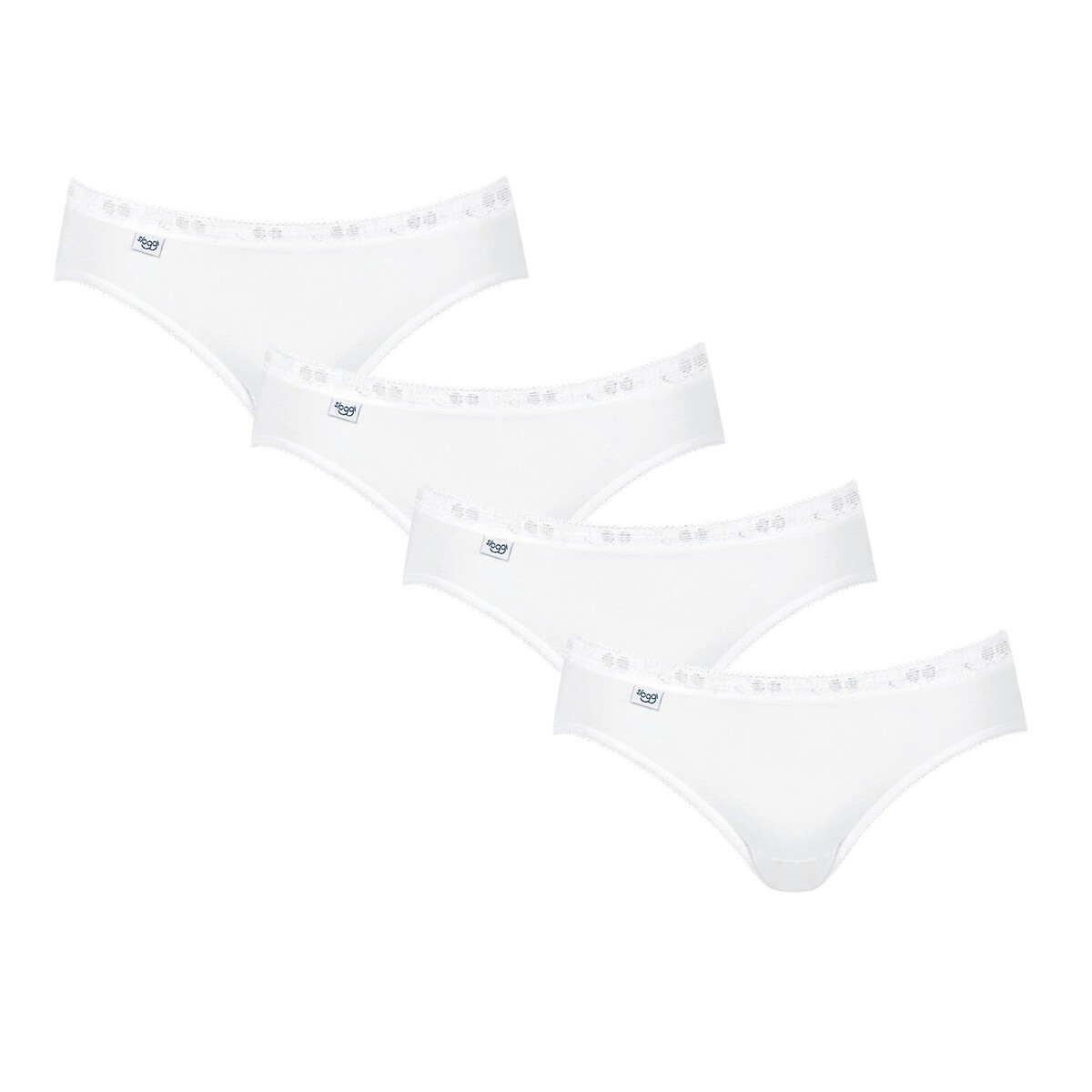 Sloggi Mini Briefs Basic + Lightweight Cotton Mid Rise Stretch Knickers Lingerie