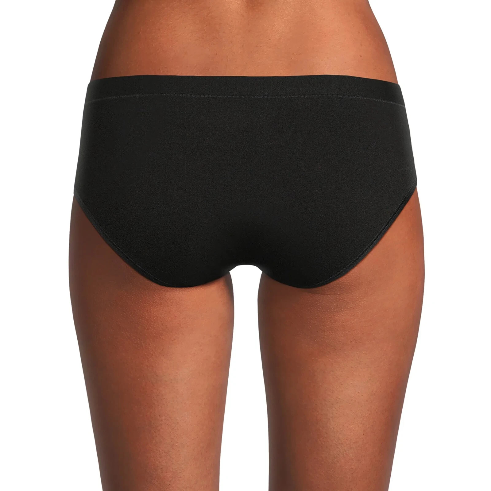 No Boundaries Women’s Cotton Hipster Panties Size X-SMALL Solid Black