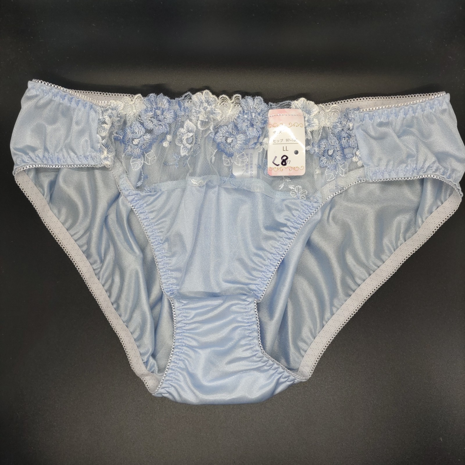 US SIZE L SHINY NYLON TRICOT PANTIES from Japan