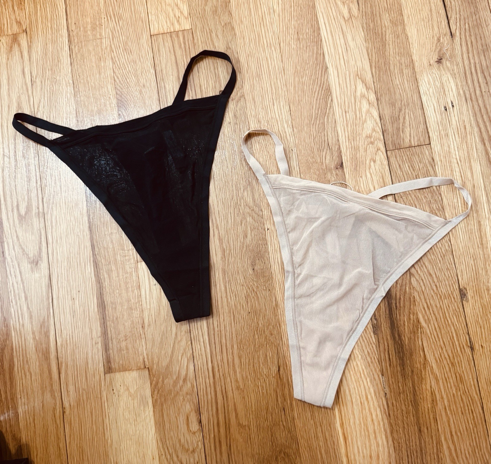 Skims Size 3x Thongs Bundle Summer Mesh Mid-Rise Thong Panty Clay & Onyx