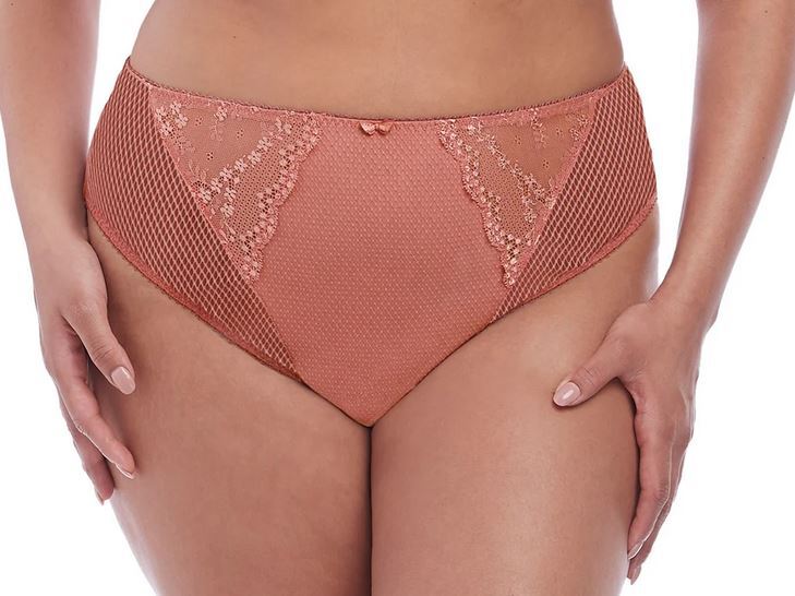 Elomi Charley High Leg Brief Panty XXL 2XL Rose Gold 4386