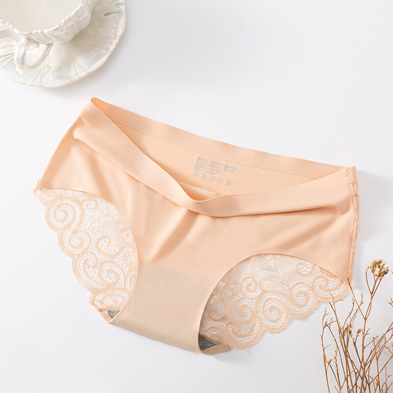 1/6 Pack Lot Womens Sexy Panties Silky Seamless Underwear Lingeries Lace Briefs