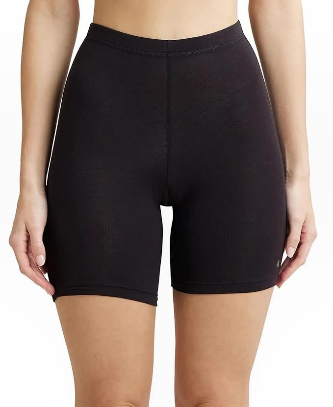 Jockey 1529 Women’s Cotton Elastane Mid Waist Shorties | High Coverage Stretch