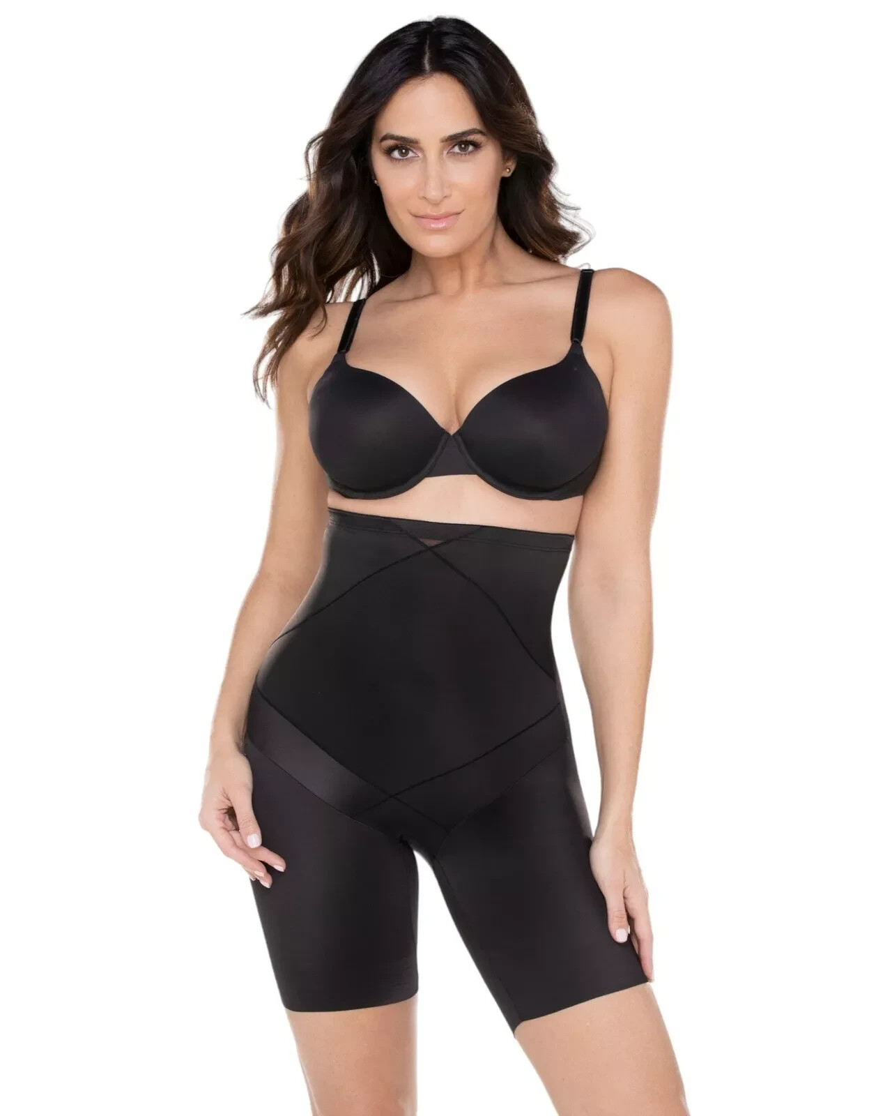 Miraclesuit size 12 extra firm control long leg knickers panties briefs Black