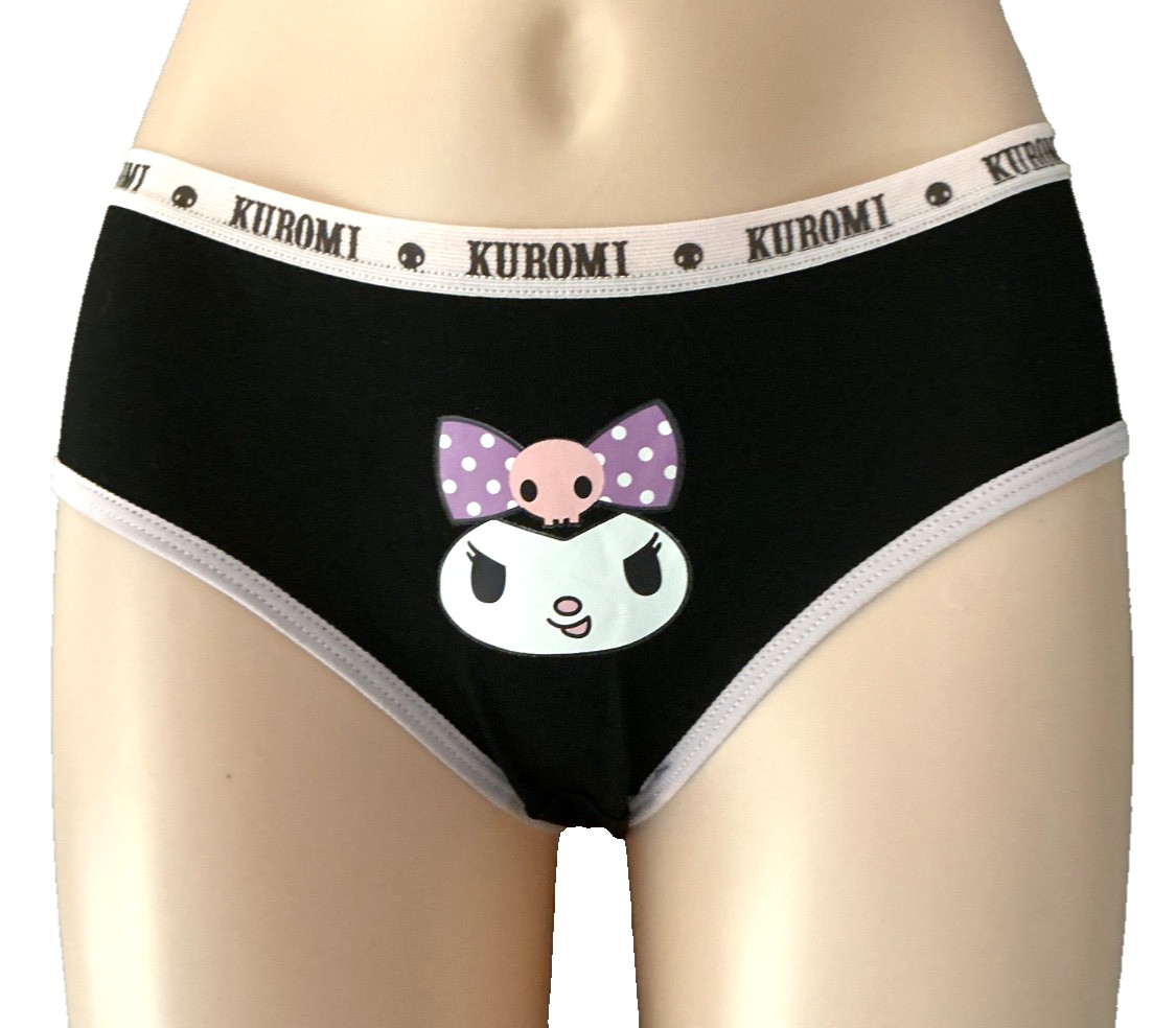 Sanrio Women’s Hello Kitty Kuromi Mid-Rise Hipster style Brief Panty size XL