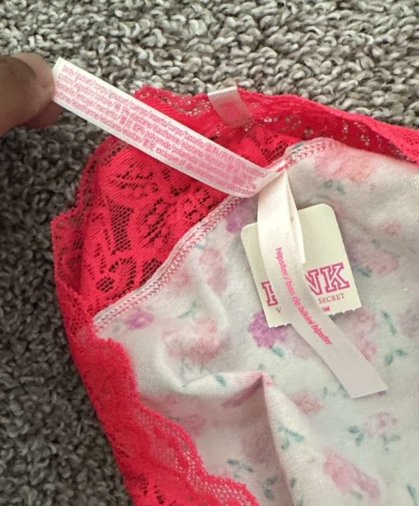 PINK Victoria’s Secret Multicolor Floral Hipster Panty Size Large NWT