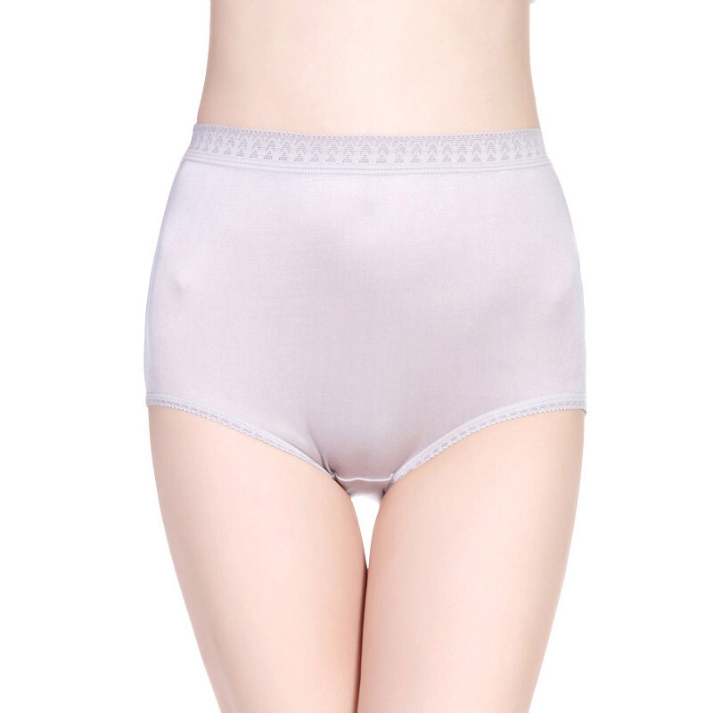 4pcs 100% Mulberry Silk Underwear Women Briefs Thin Silk Lady Panties Belly Pant
