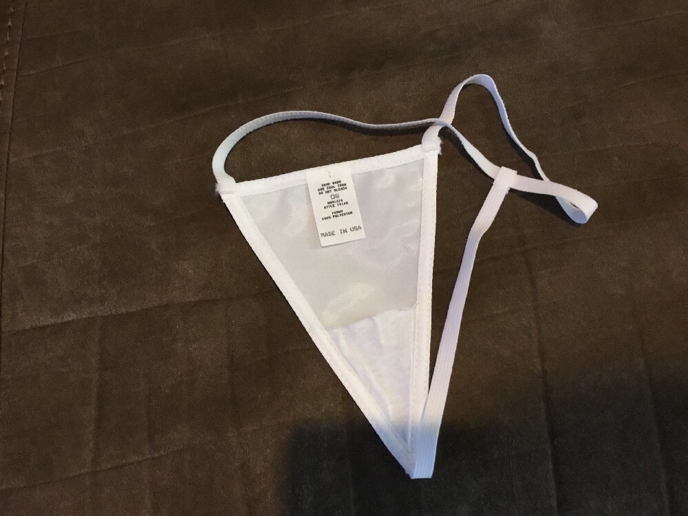 Womens White G String Panties 8 Pieces One Size Fits All