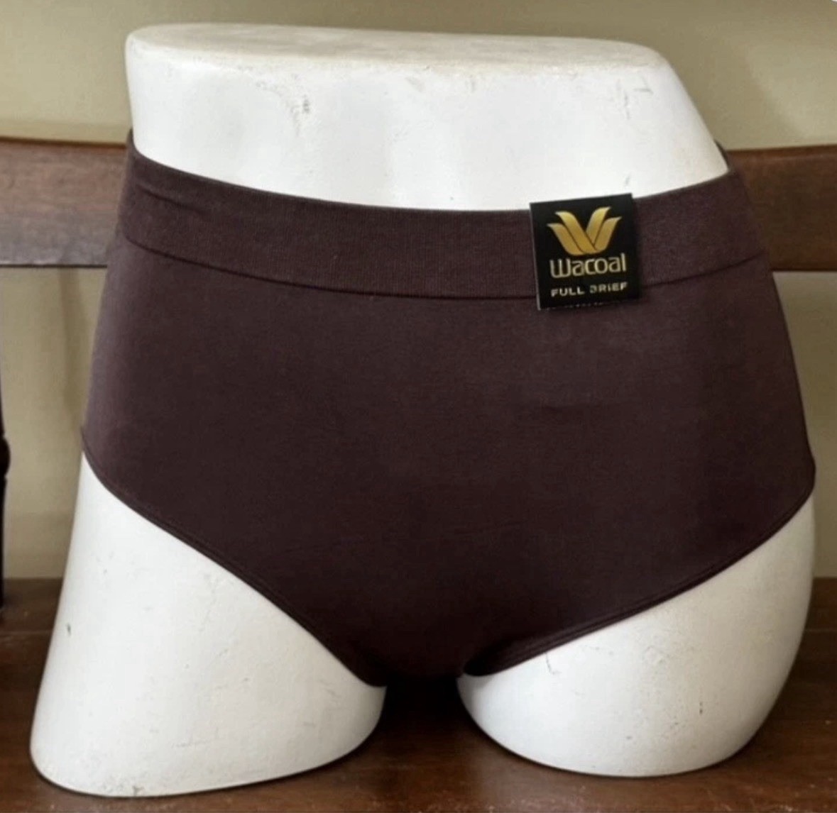 WACOAL 838175 HOT FUDGE BROWN ~ B-SMOOTH FULL BRIEF PANTIES ~ MEDIUM