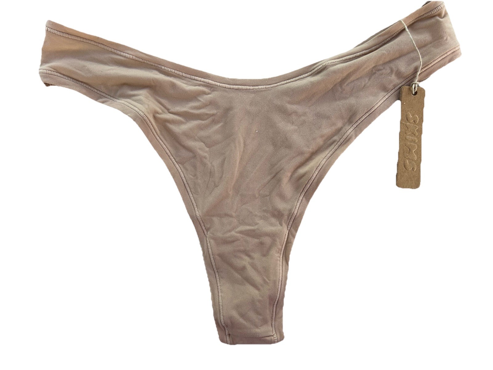 SKIMS Women’s L Dipped Front Clay Thong Underwear And GAP Purple White Floral