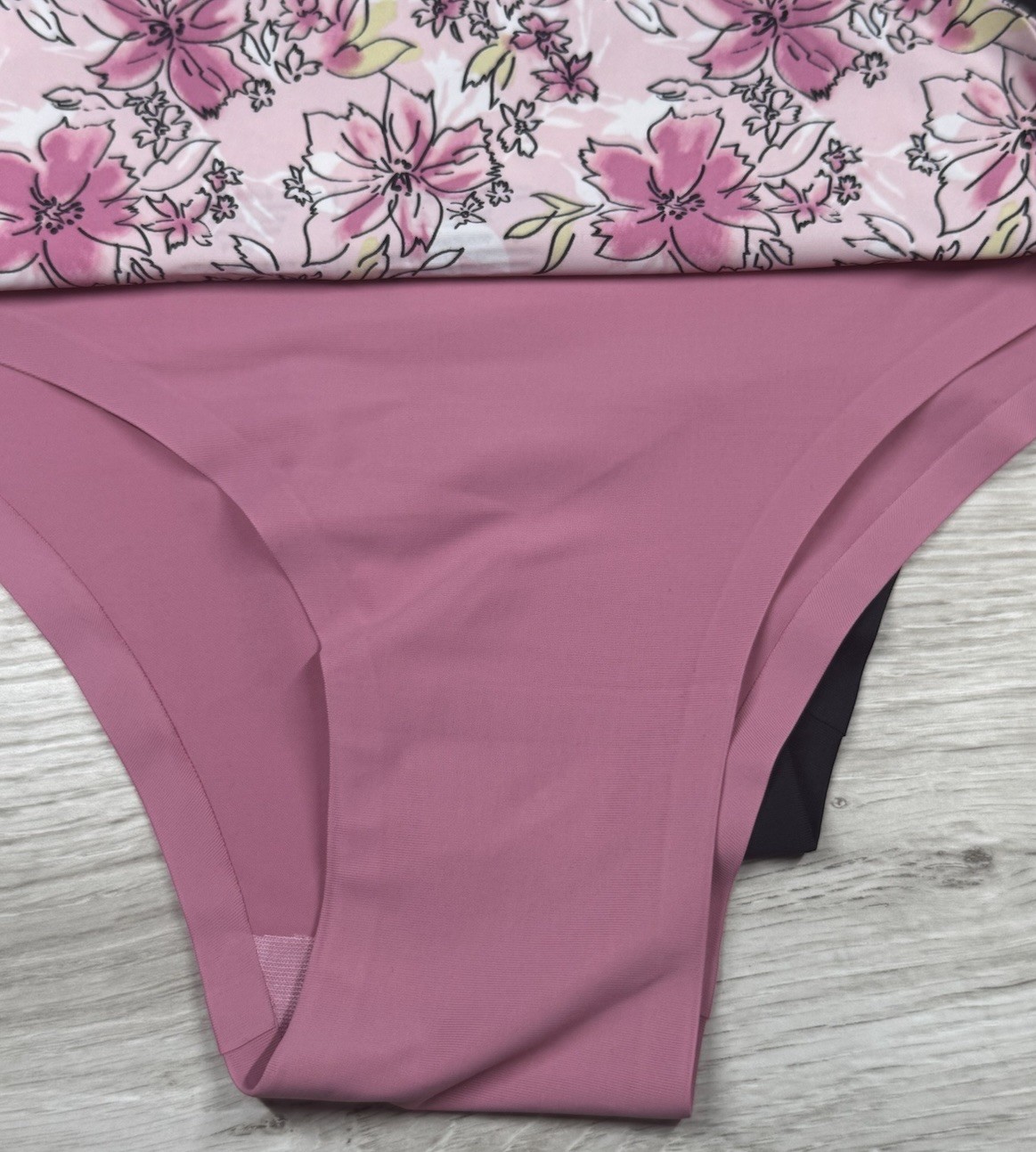 NINE WEST Women’s 3-Pair Hipster Underwear Panty Bonded Floral Black Pink Size L