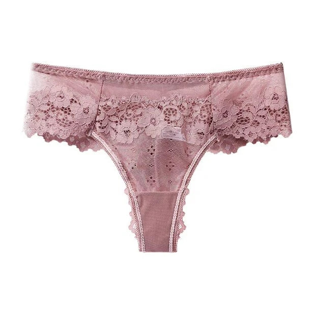5 Packs/Lot Sexy Womens Panties Full Briefs Underwear See Through Intimate Pan