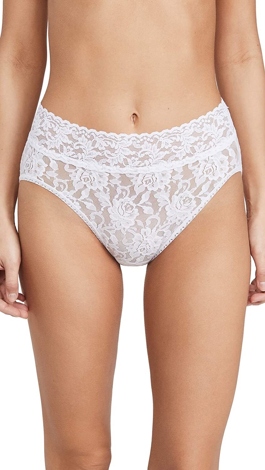 Hanky Panky 186675 Womens Lace French Bikini Panty Underwear White Size X-Small