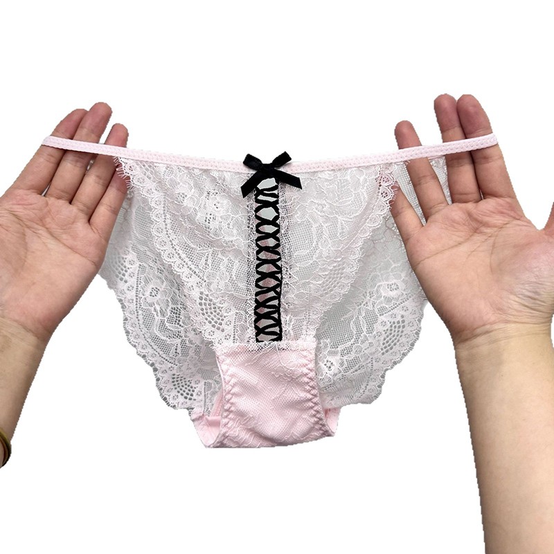 4 Pack Lot Sexy Womens Lace See Through Panties Underwear Briefs Sissy Lingeries