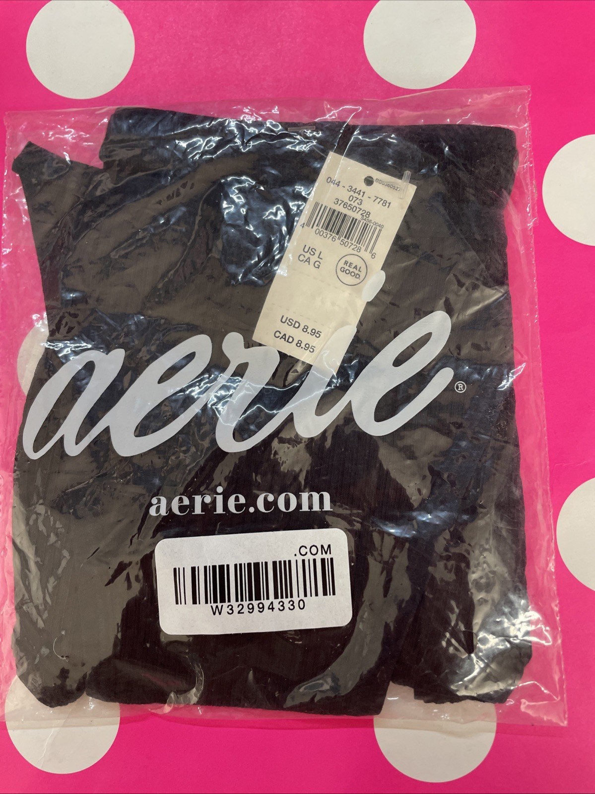 AERIE AMERICAN EAGLE Cotton SMOOTH Super Soft SPANDEX STRING BIKINI PANTIES L