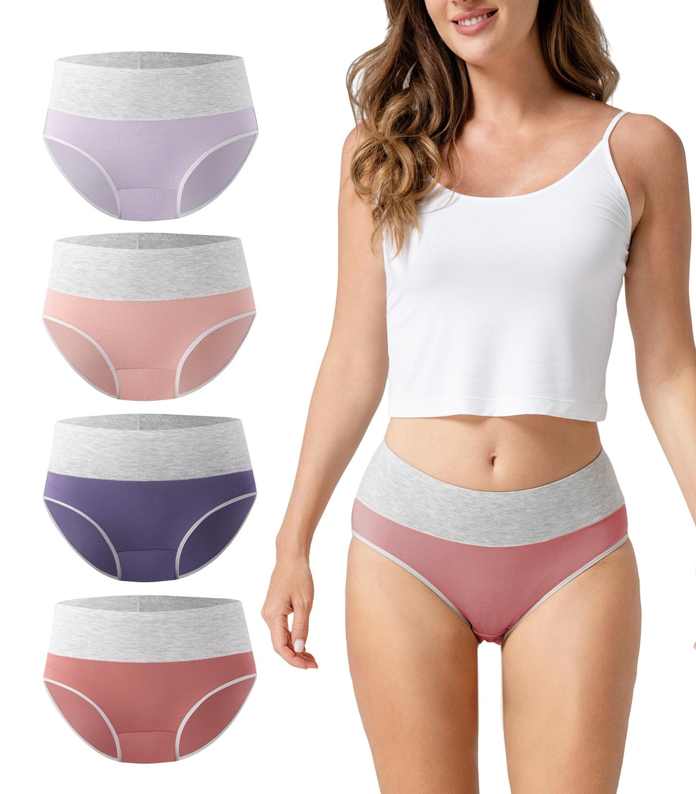 Womens Underwear, Rayon Women’s Briefs Moisture Wicking Panties, Soft & Breat…
