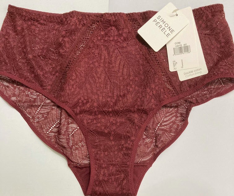 Simone Perele Comete Retro Brief Autumn Red 2/S NWT $65