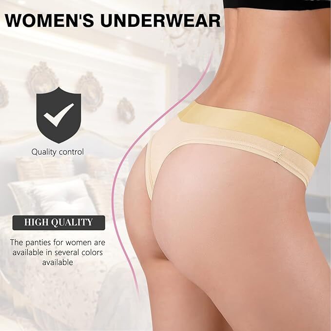Ladies Bikini Briefs Underwear Knickers 6 or 12 Pack Low Rise Thong