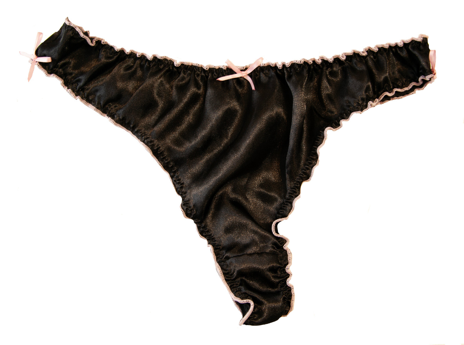 Satin Thong Sexy Panties Knickers lingerie Black and Red Pink UK MADE sexy