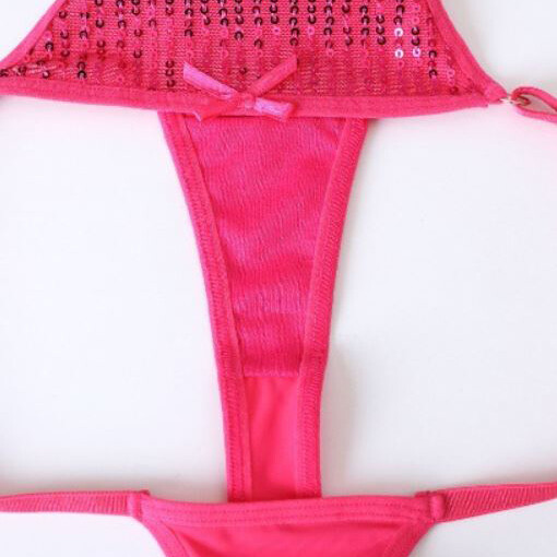 6 Pack Lot Sexy Womens Glitter Panties Thongs G string Briefs Underwear Tanga