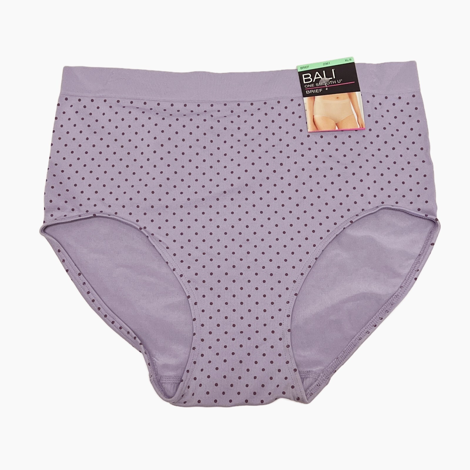 2 Bali One Smooth U Brief Panty XL 8 NWT 2361