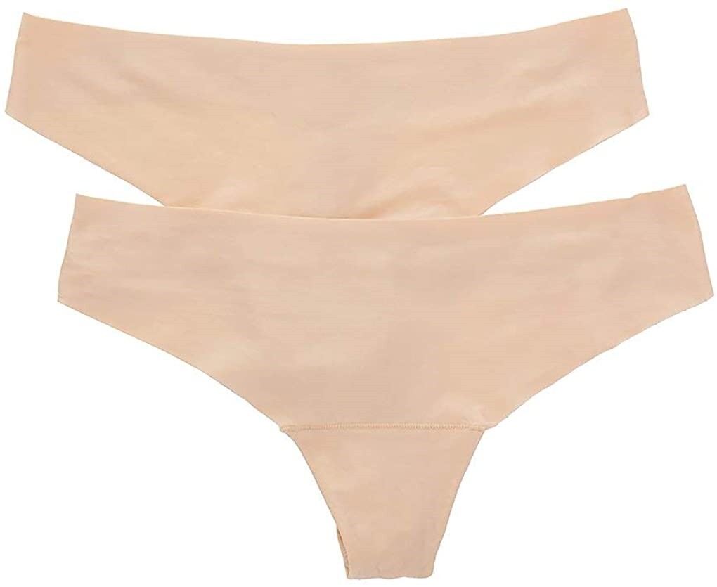 Magic BodyFashion Women’s 237149 Latte Dream Thong 2 Pack Underwear Size M