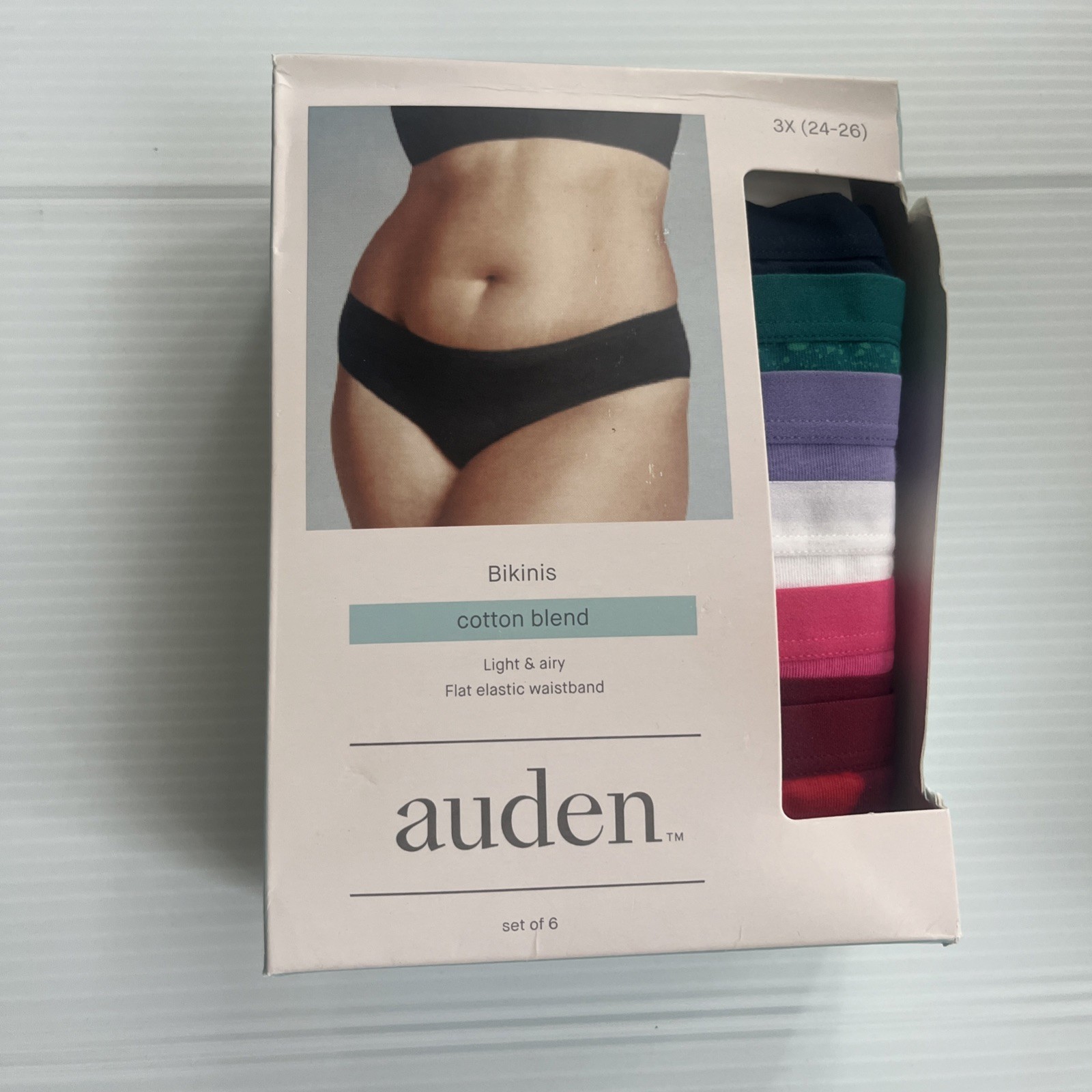 Auden Women’s Briefs Cotton Blend Size 3x (24-26)