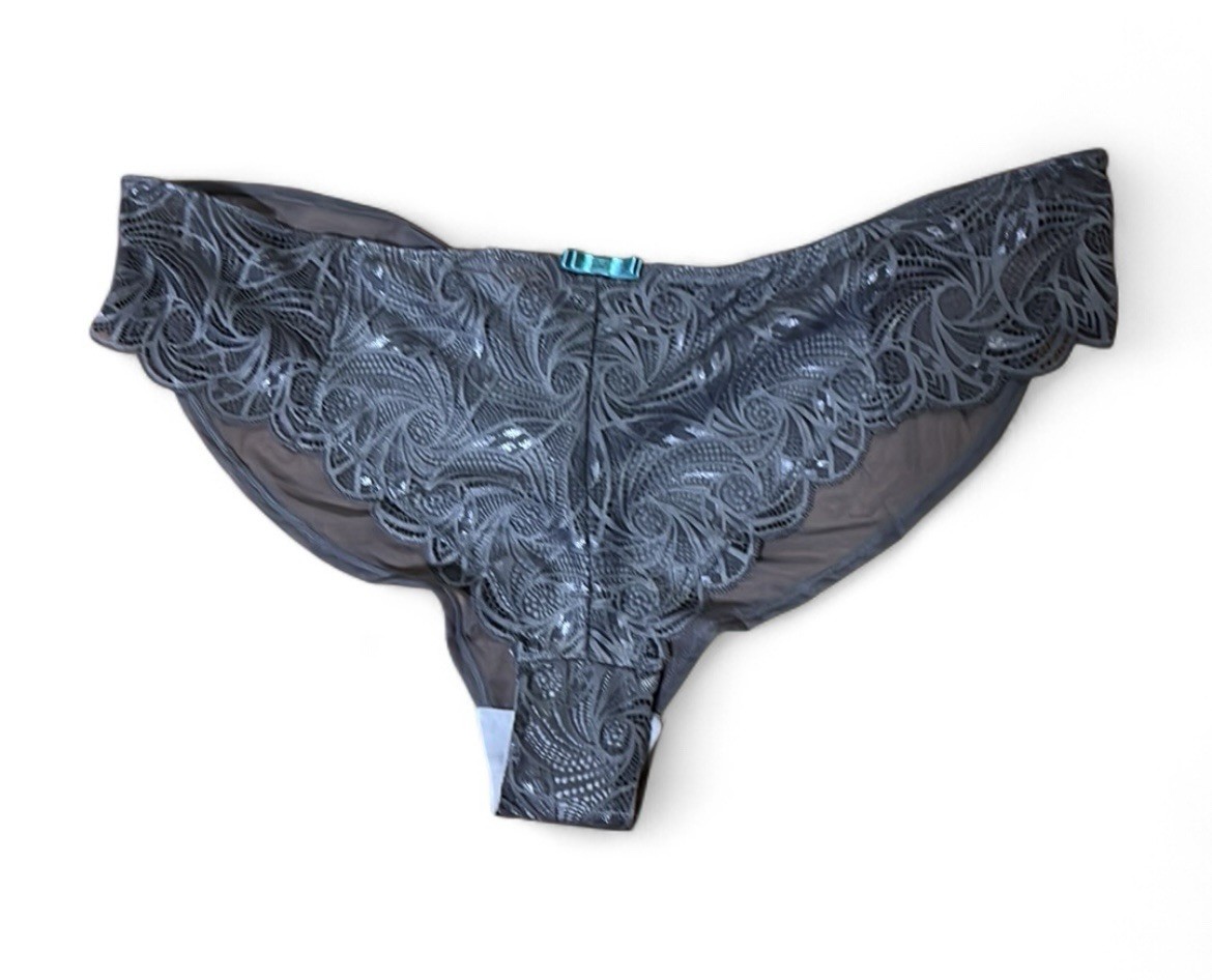 Adore Me Panty Sz 4XL Gray Hipster Lace Feminine Sexy Fairy Cottagecore