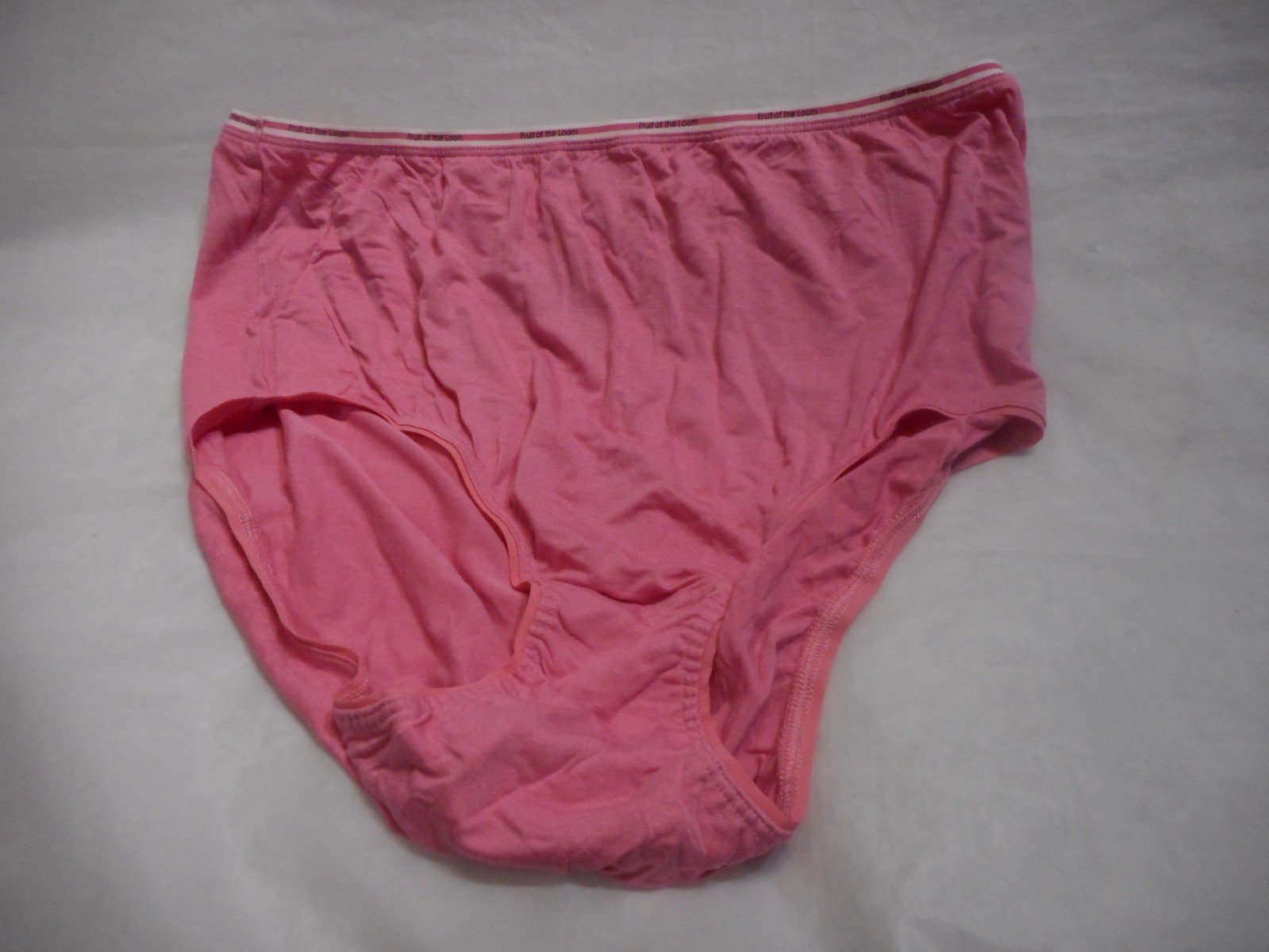 1 Fruit OF Loom Women’s Pink Brief Panty Size 10