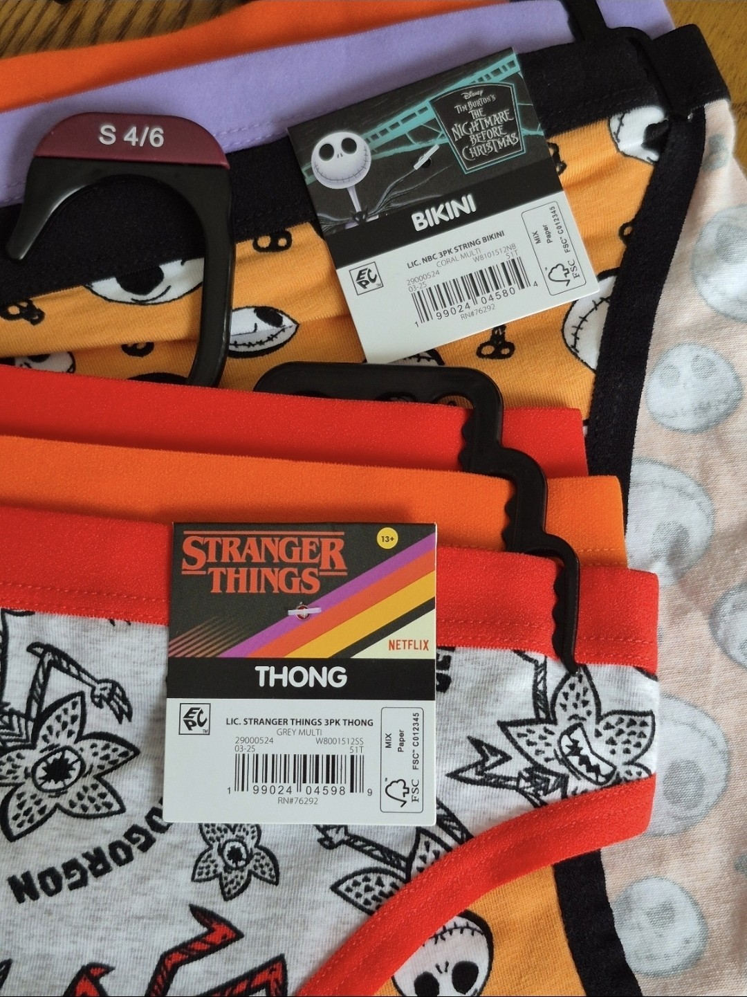 NEW Lot Of 4 Walmart Halloween 3 Packs Of Assorted Underwear Styles, Small