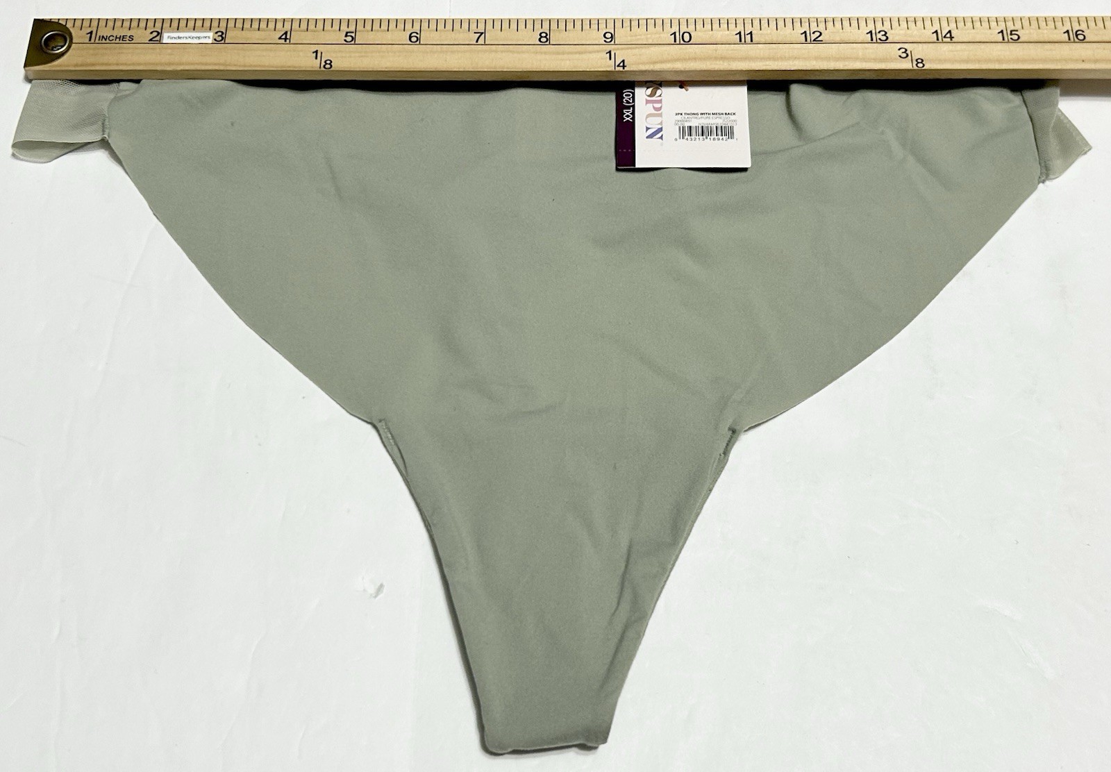 Joyspun Bonded Micro Mesh Thong Underwear Panties 2 Pack NWT Cilantro Espresso