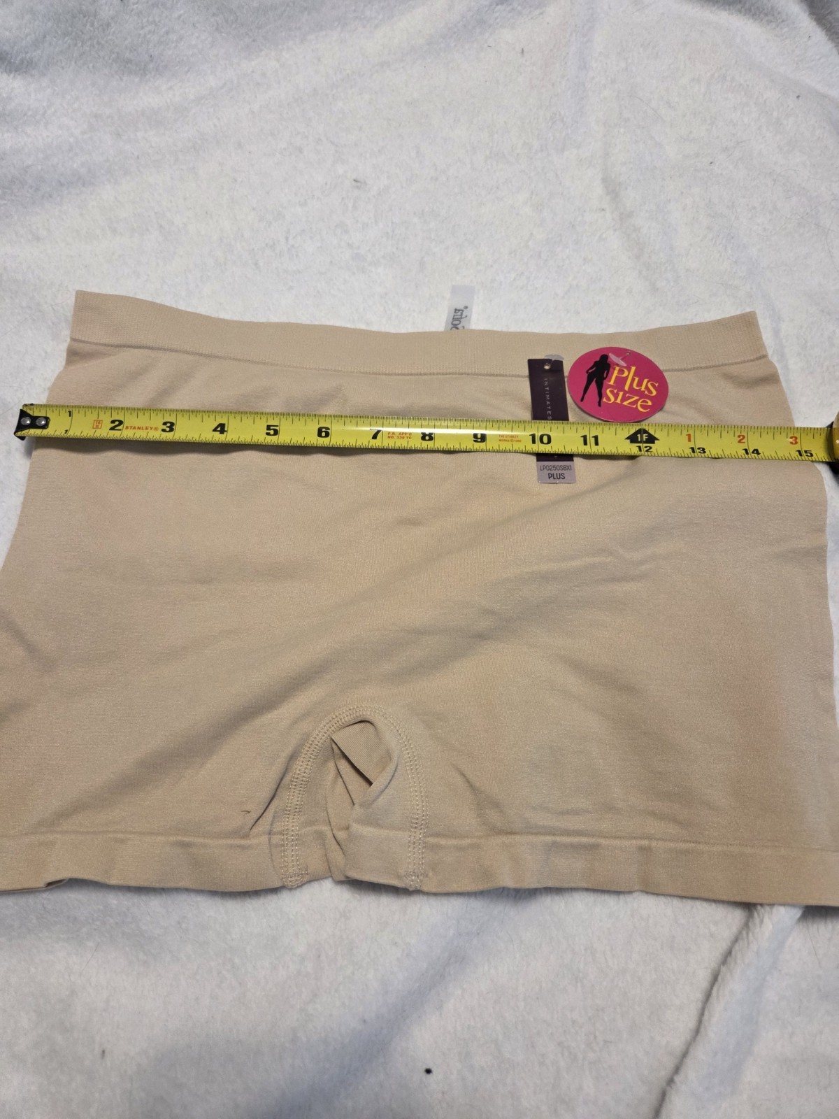 NWT Tan Sofra Stretchy Soft Boyshort Panty Plus Size 1X 2X Nylon Spandex