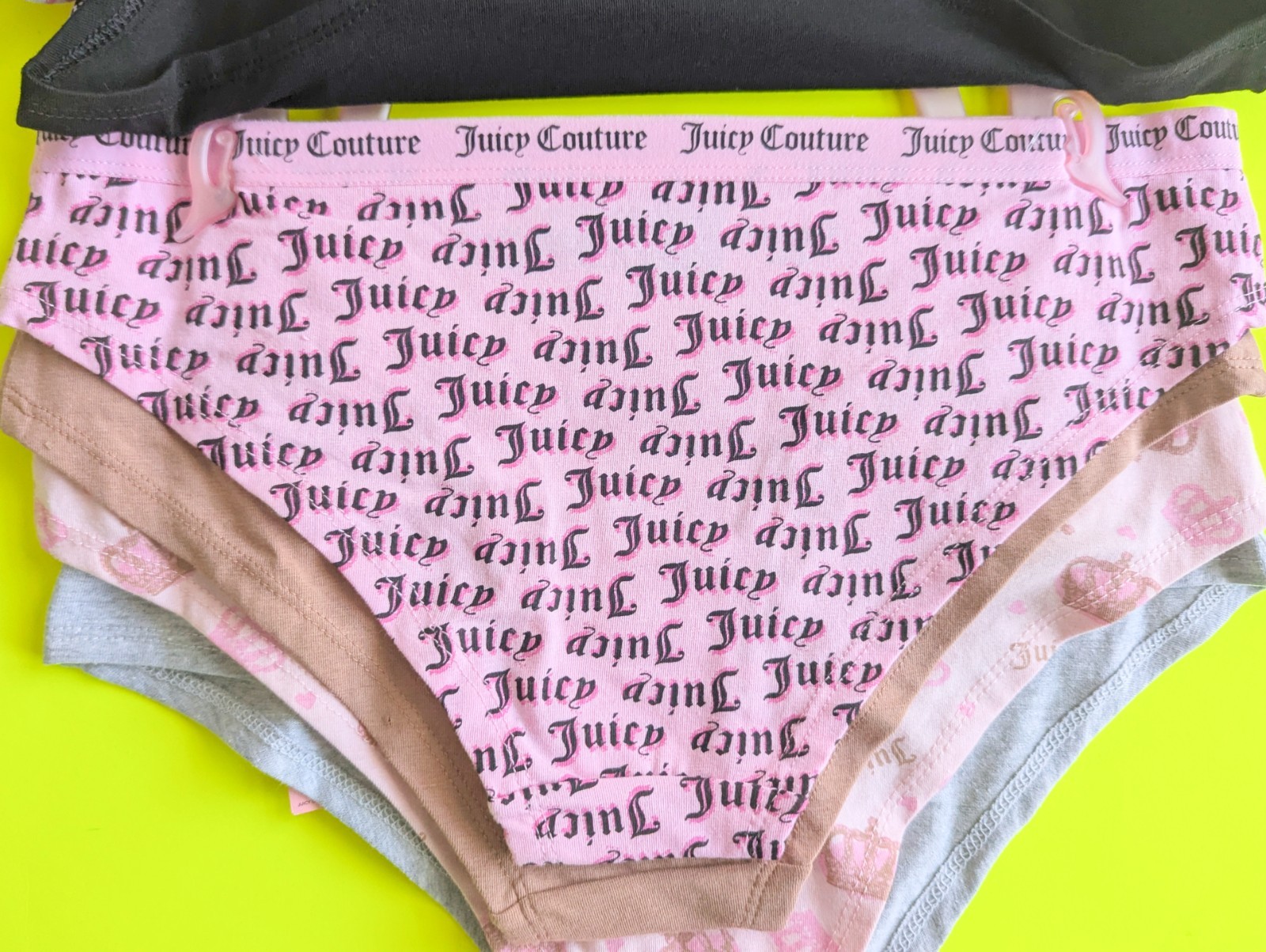 JUICY COUTURE M Size Cotton Cheeky Panty Bundle – Lot of 7