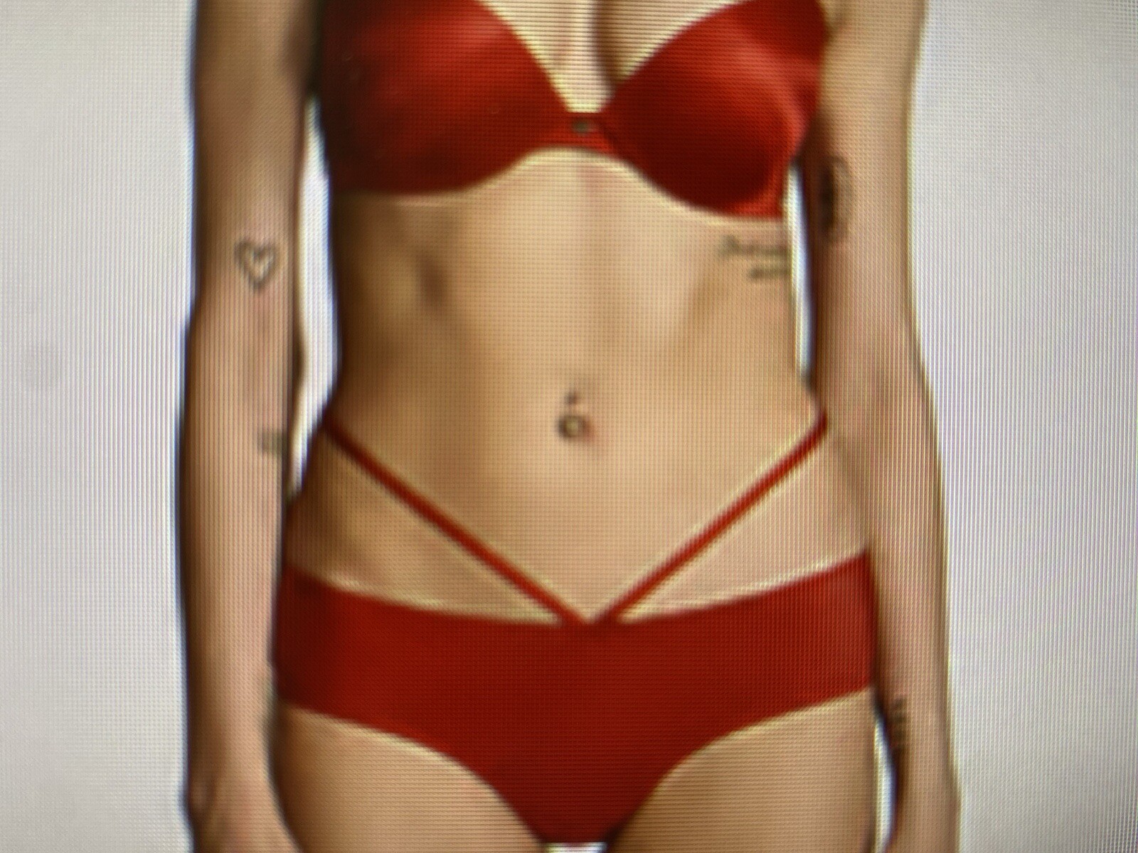 Victoria’s Secret Panties Cheeky Panty Strappy Cut Out Red So Obsessed Small S