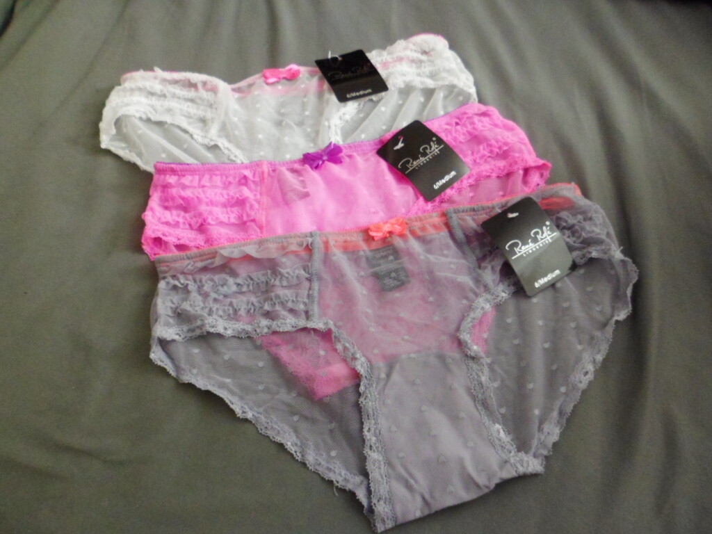 Rene Rofe Sassy Sides See-Thru Panties Lingerie Women Intimate Gift New Lot of 2