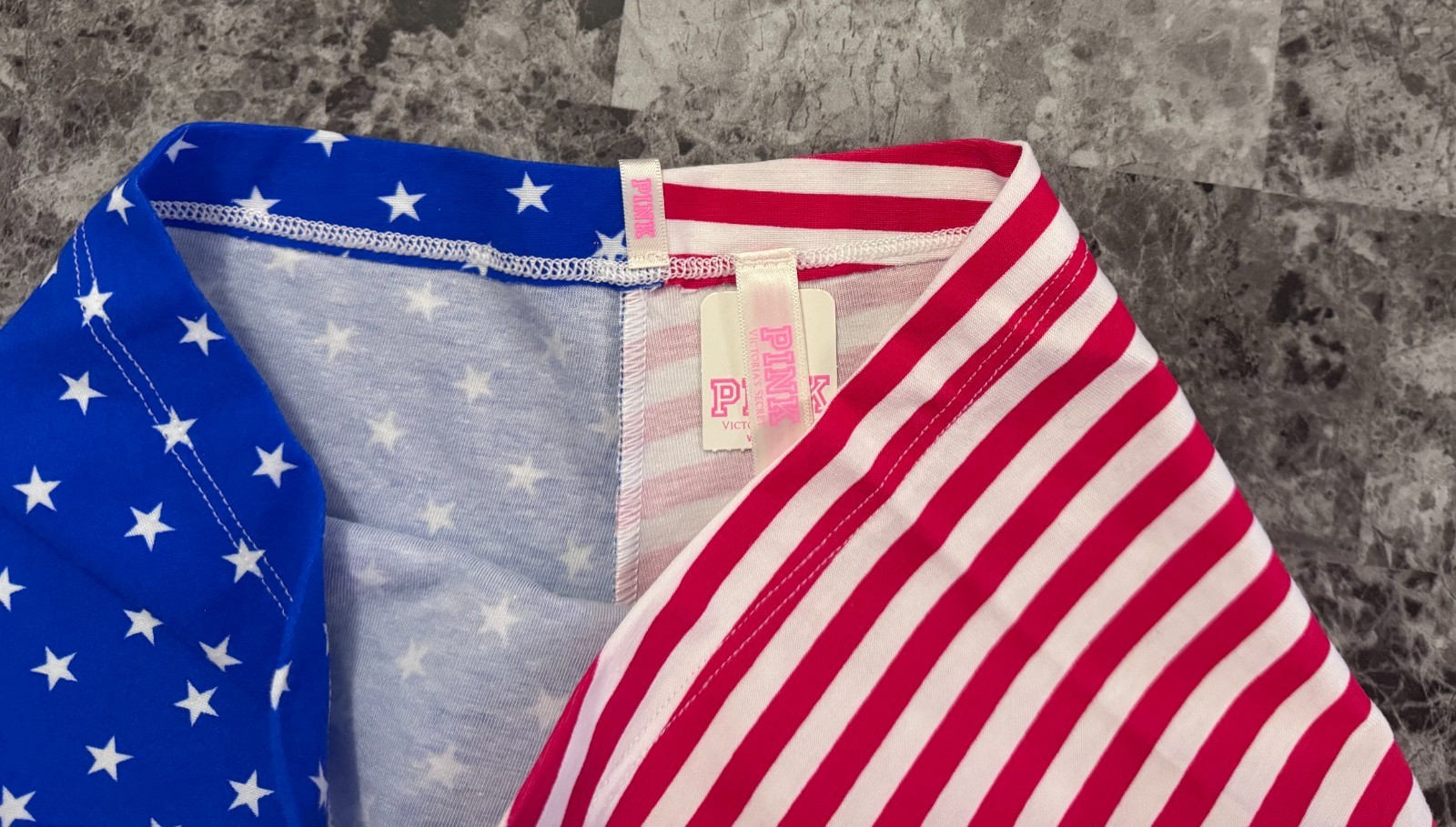 NWT VICTORIA’S SECRET PINK STARS STRIPE FLAG PATRIOTIC RARE BOYSHORT PANTIES