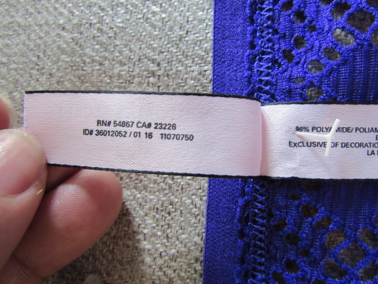 🆕️New Victoria’s Secret culotte bikini translucent Lace Panty in Purple – Small