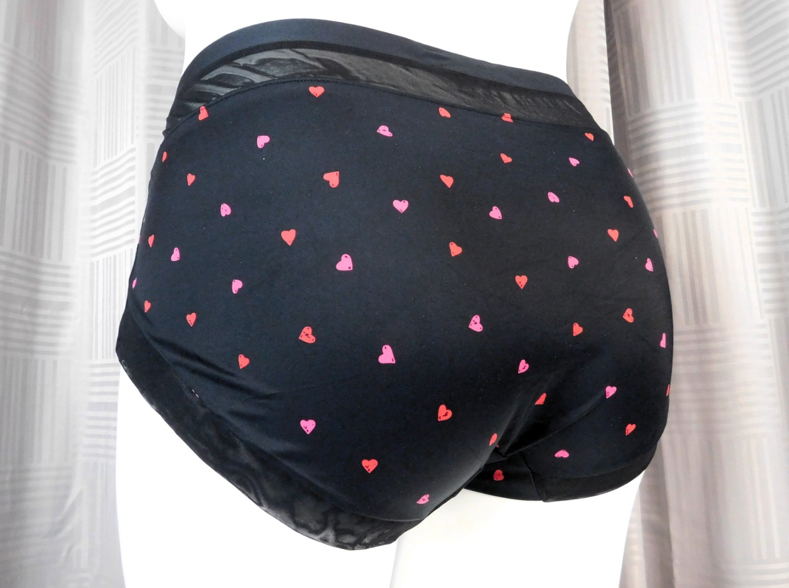 Women’s Auden Brief Underwear Heart Print Panty Bonded Edge Size 4X (28-30)