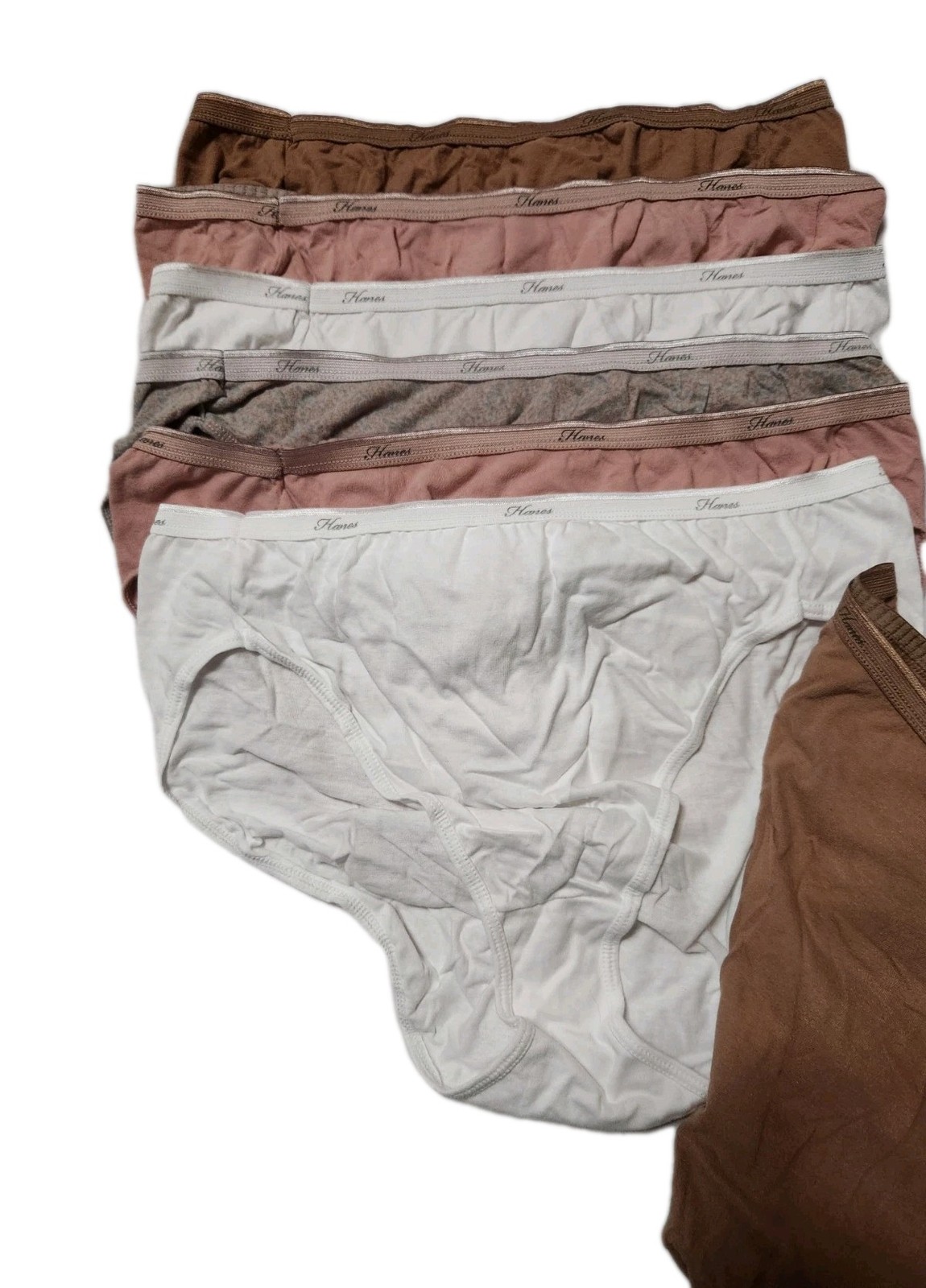 Hanes Cotton Tagless Hi-Cut Panties Assorted Colors 9 Pack Women’s Size 3XL
