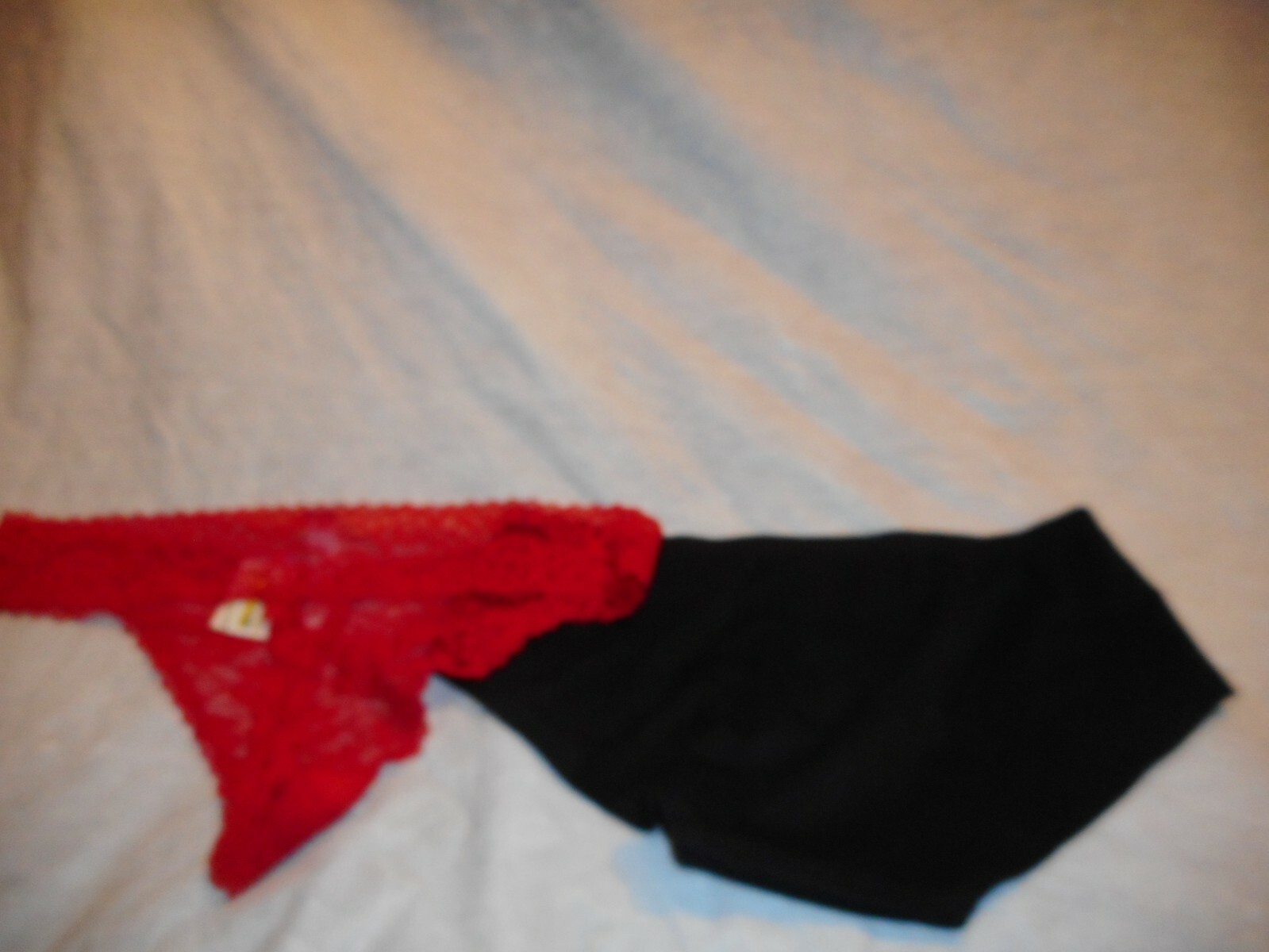 5 pc Auden Red,Blue Thong And Black Seamless Hipster Panty XL