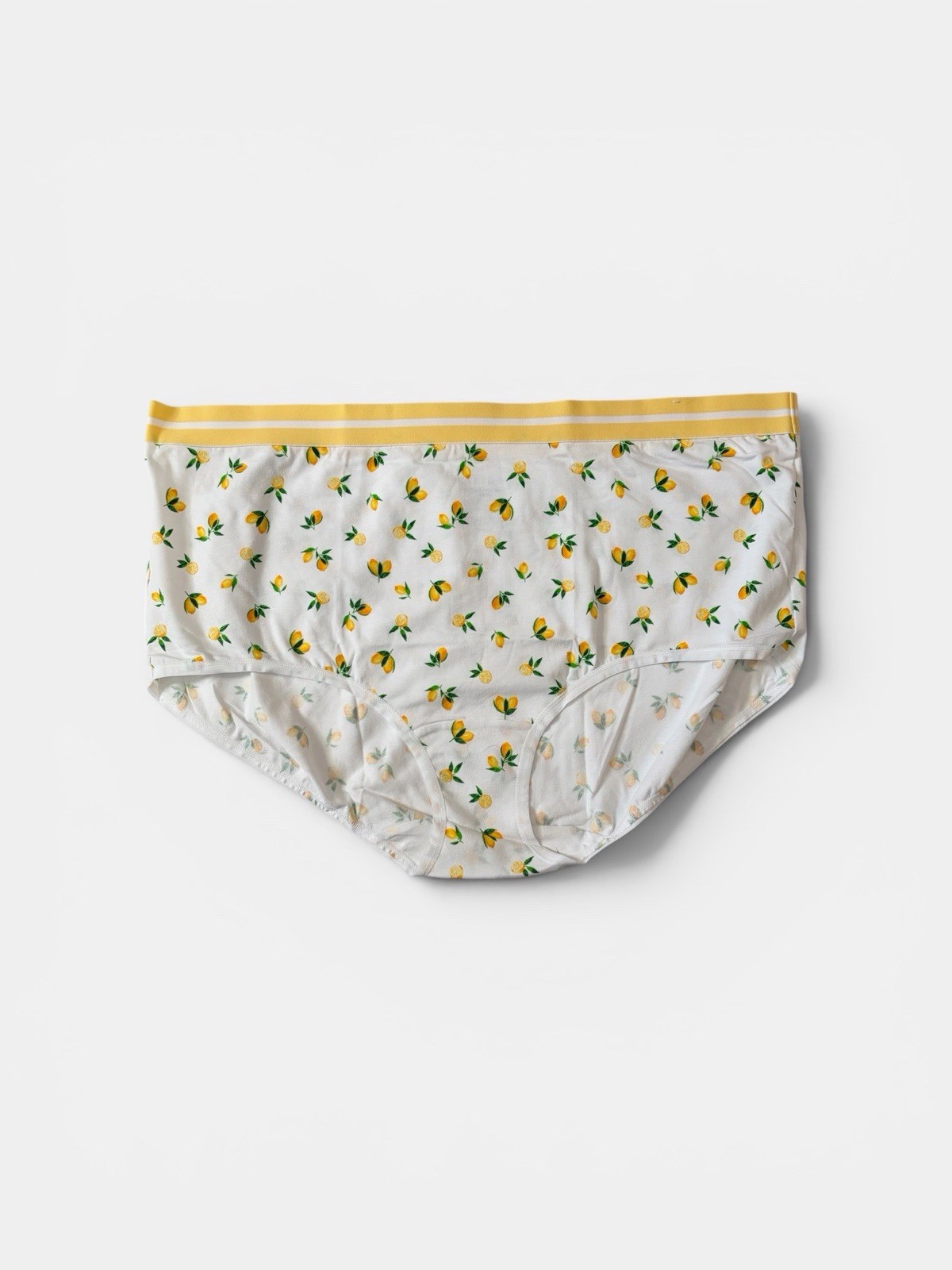 Lane Bryant Cacique Cotton Full Brief Panty Wide Waistband Lemons Print 22/24
