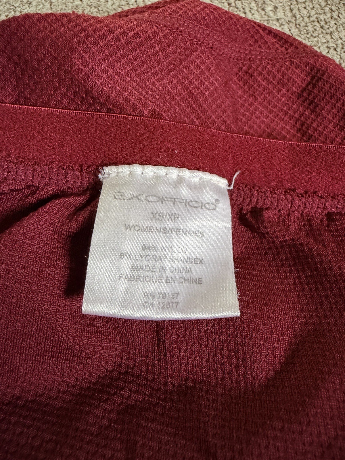 Exofficio Red Underwear Size Xs