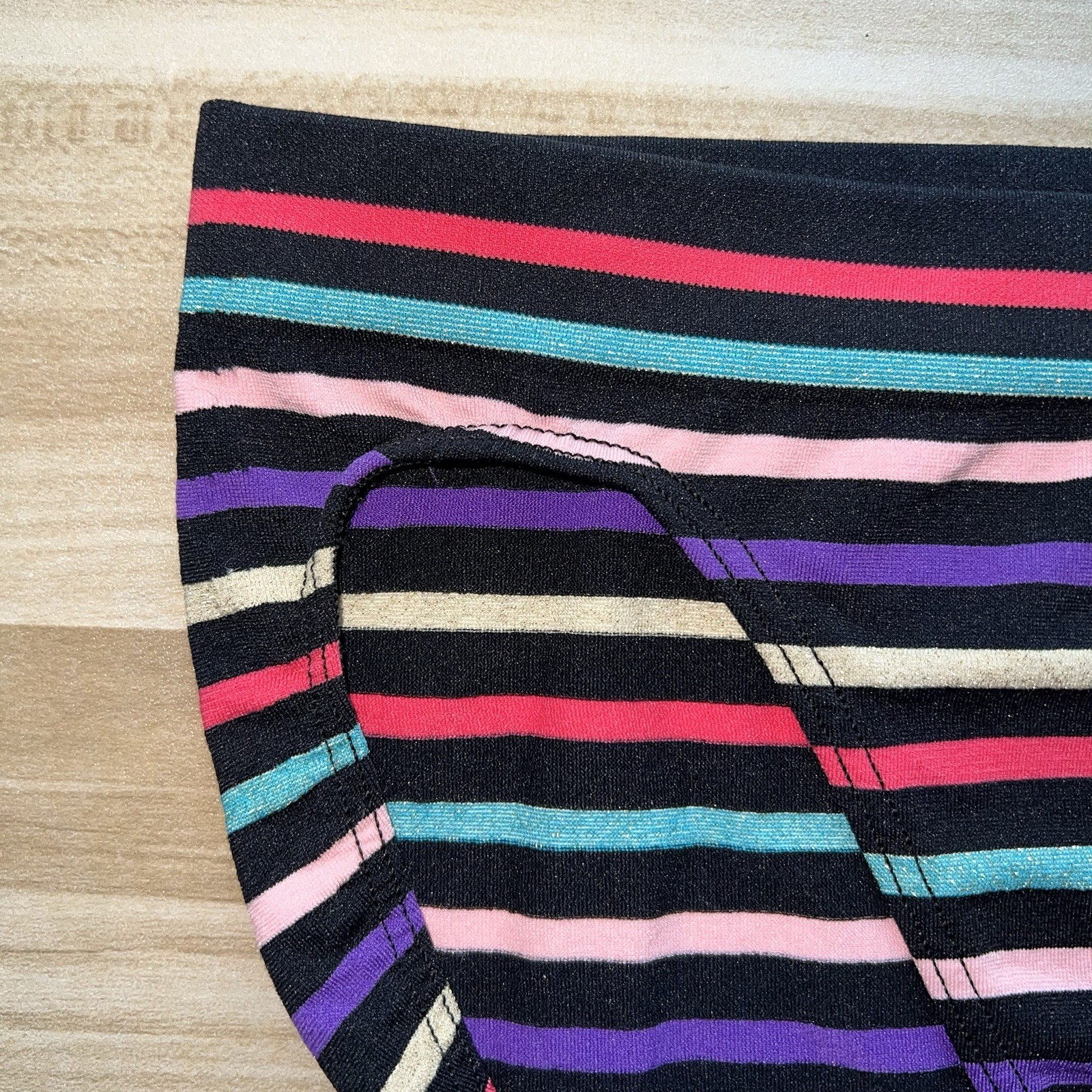 Victoria’s Secret Body by Victoria MEDIUM Bikini Panties Striped Nylon VTG Y2K
