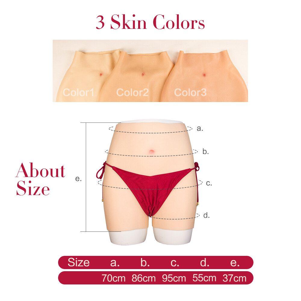 Silicone Fake Vagina Pants Hip Enhancer Transgender Panties For Crossdresser