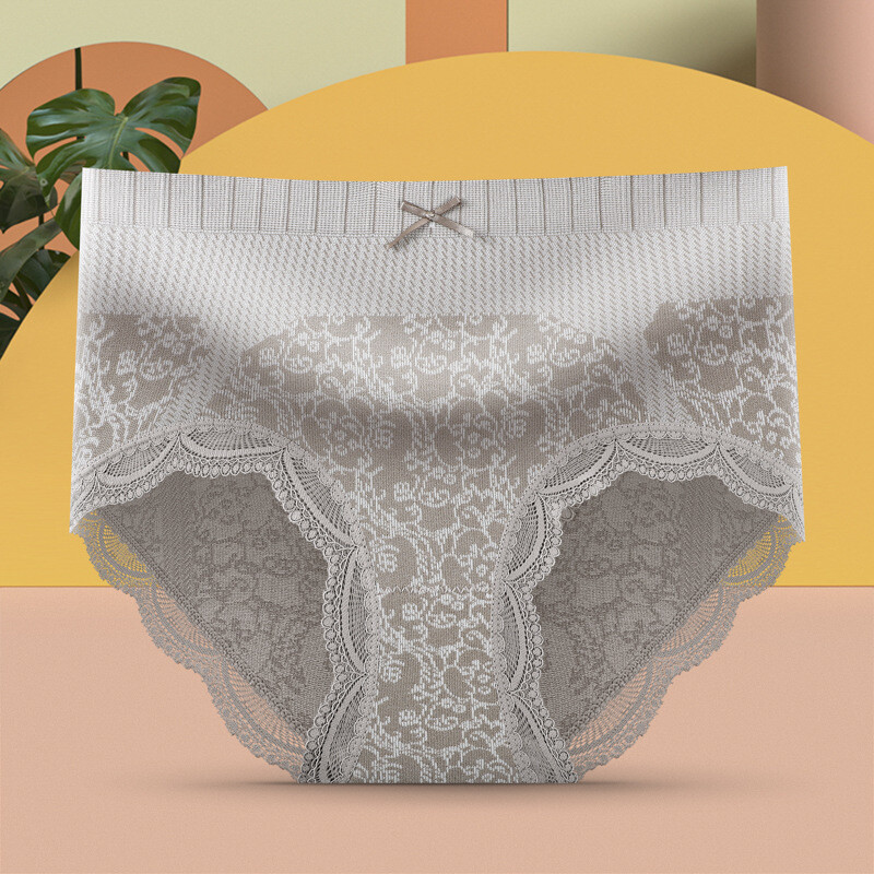 4 Pack Graphene Antibacterial Women Cotton Underwear Panties Softer Mid-waist